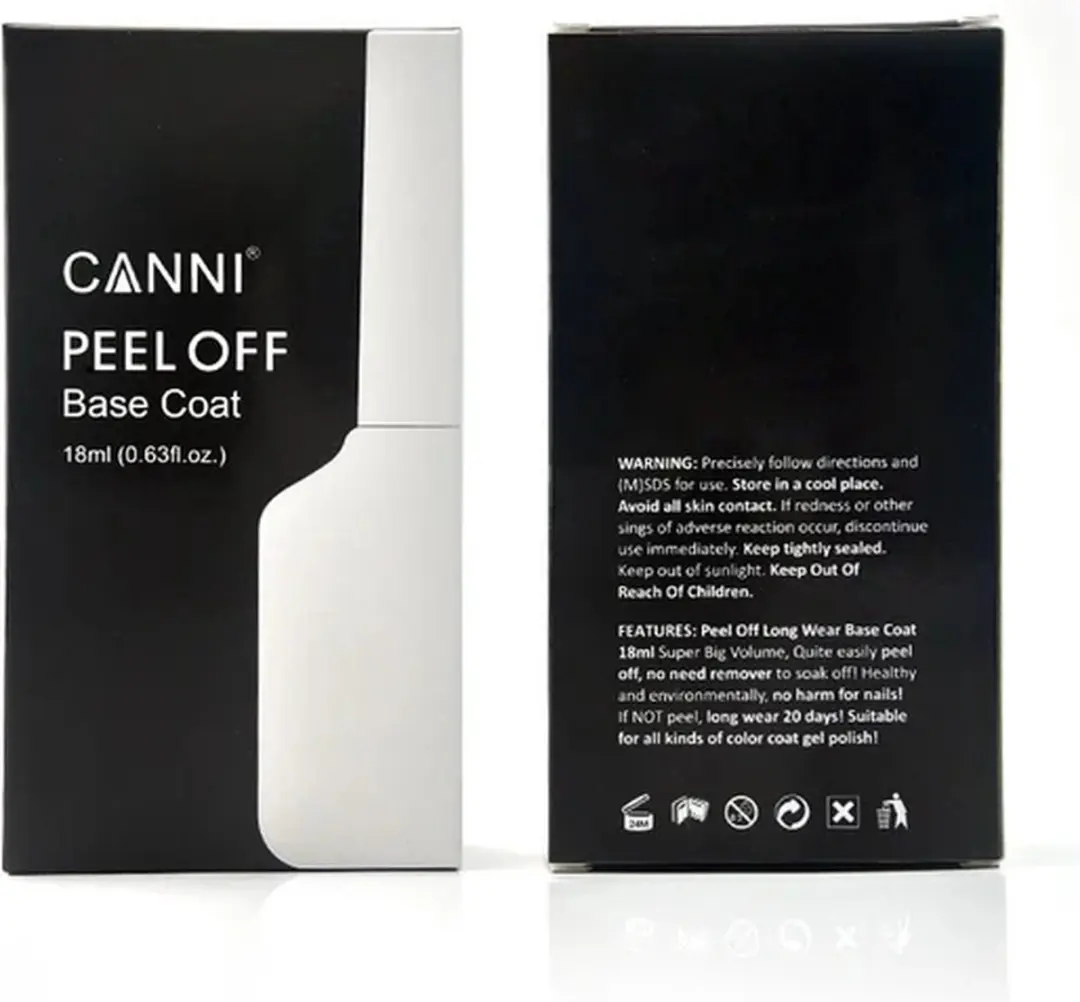 Canni Peel Off Base Coat XL 18ml - afbeelding 6 van 6