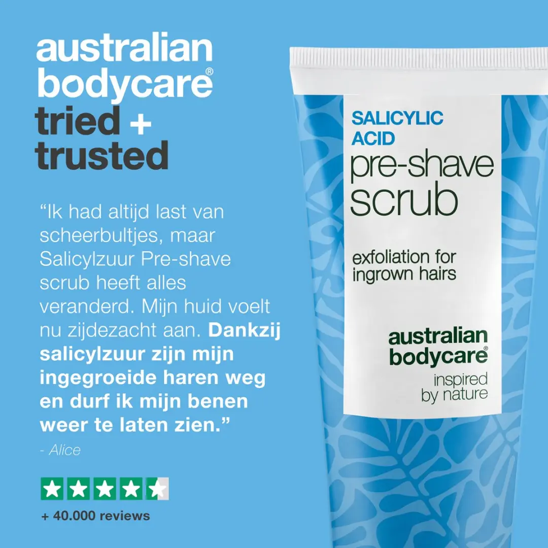 Australian Bodycare Salicylzuur Pre-Shave Scrub 100ml