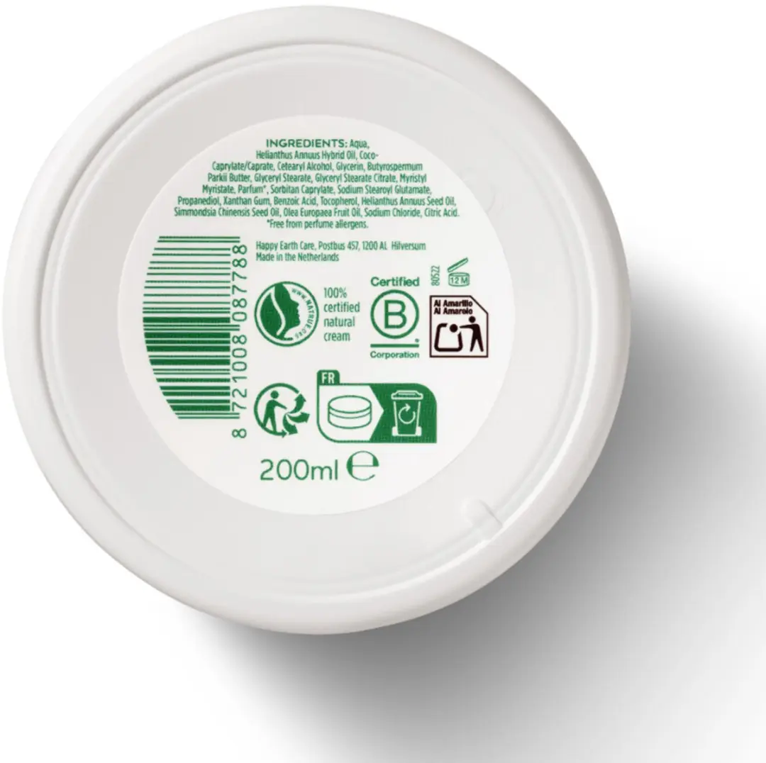 Happy Earth Mama Care Buik- en Lichaamscrème 200ml