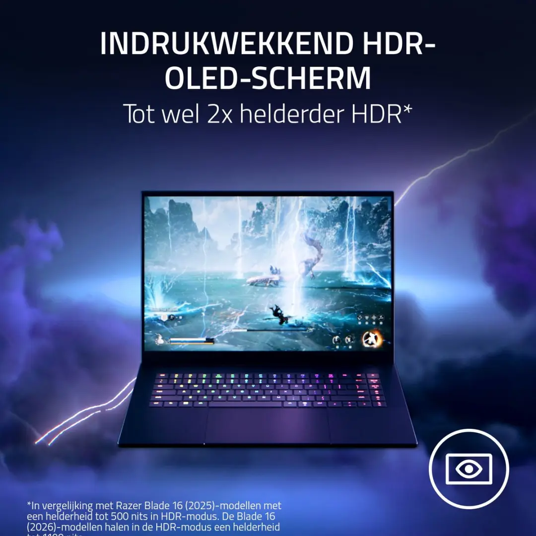 Razer Blade 16 RZ09-05817EN3-R3E1 Gaming Laptop - 16" QHD+ 240Hz OLED - Zwart