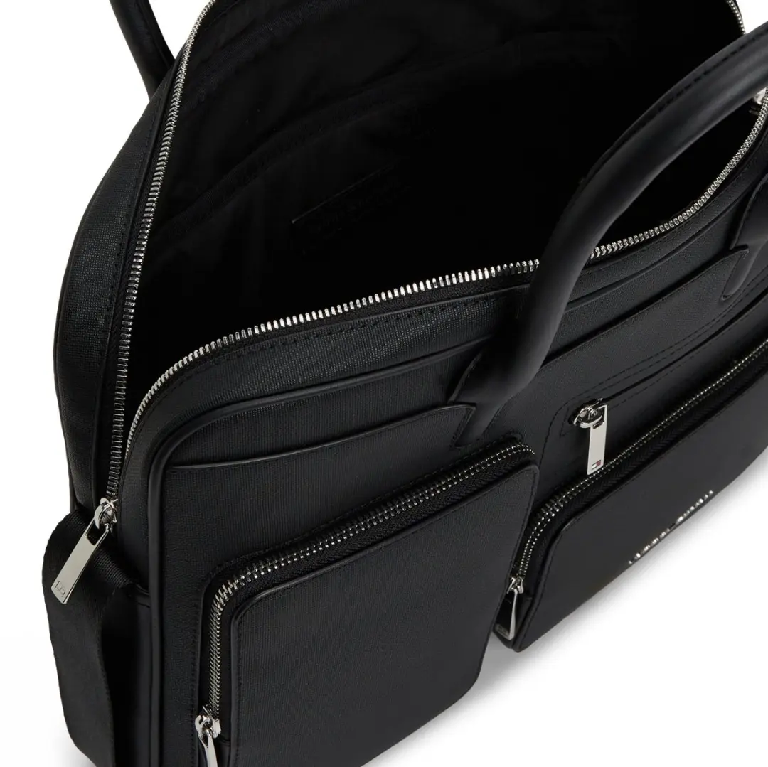 Tommy Hilfiger Modern Business Laptoptas 38cm - 15.6" - Zwart