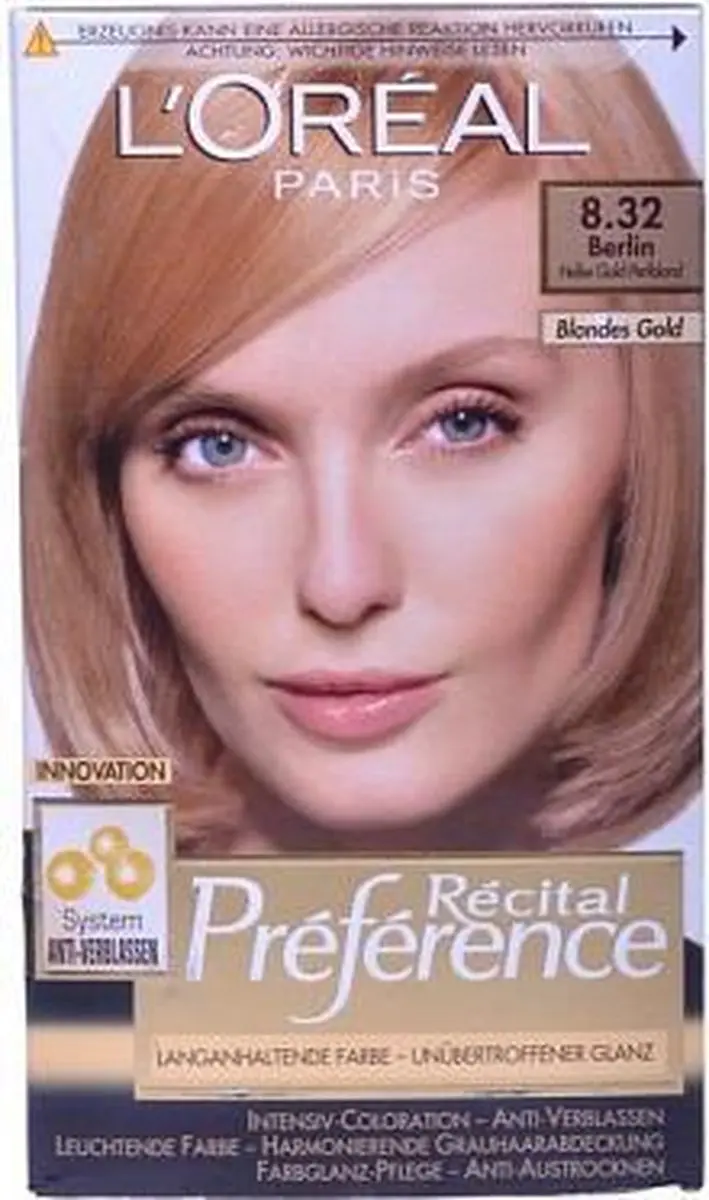 L'Oréal Paris Préférence 8.32 Goud Parelblond Haarverf 60ml