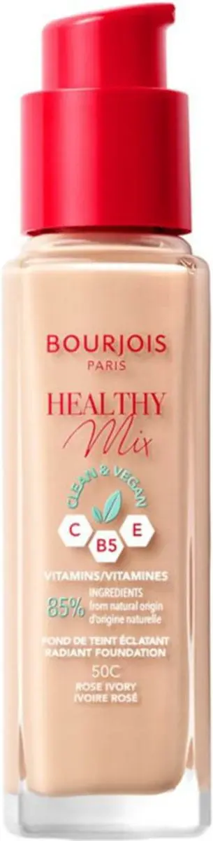 Bourjois Paris Healthy Mix Clean Foundation 050 - 90ml (3x30ml)