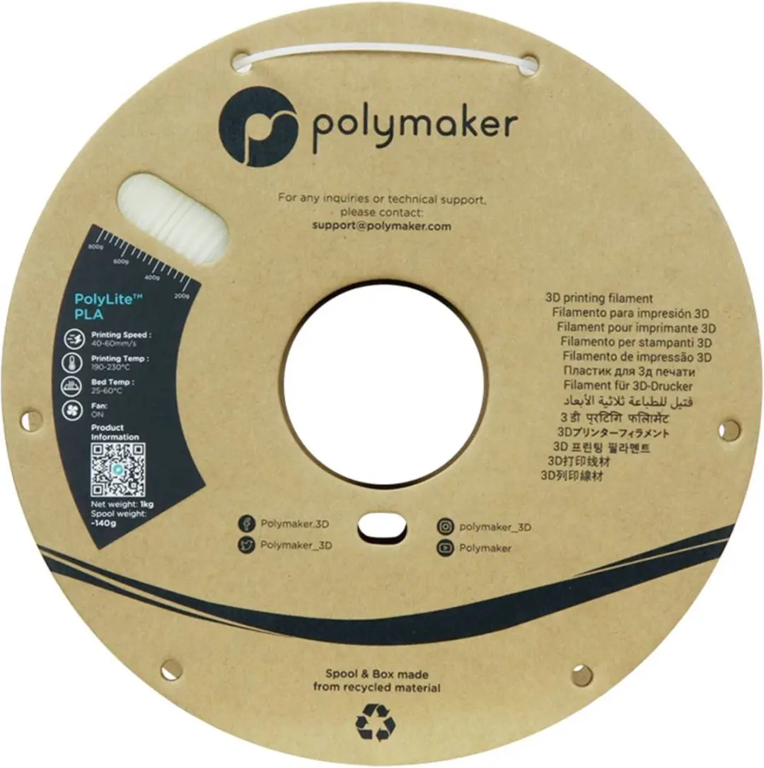Polymaker PolyLite PLA Nalichtend Glow Green 1.75mm - 1000g