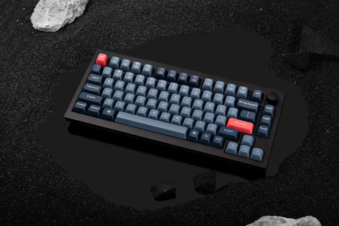 Keychron V1 Max V1M-D1 Toetsenbord - Red Switch - Zwart/Grijs