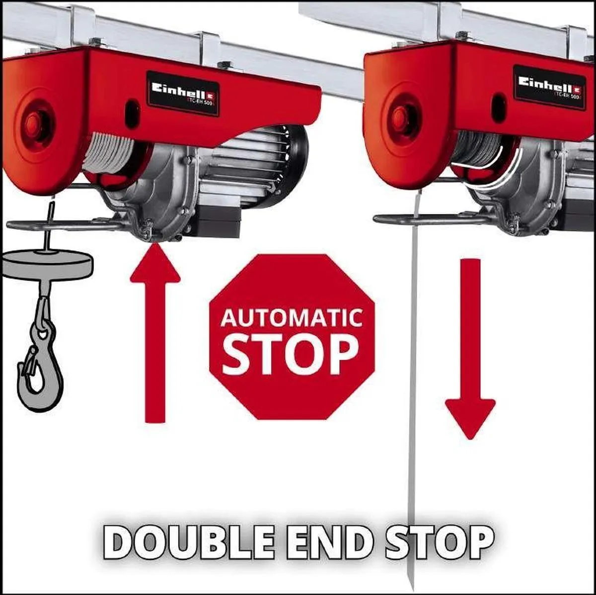 Einhell TC-EH 500 Elektrische Kabeltakel 1000W - 500 kg