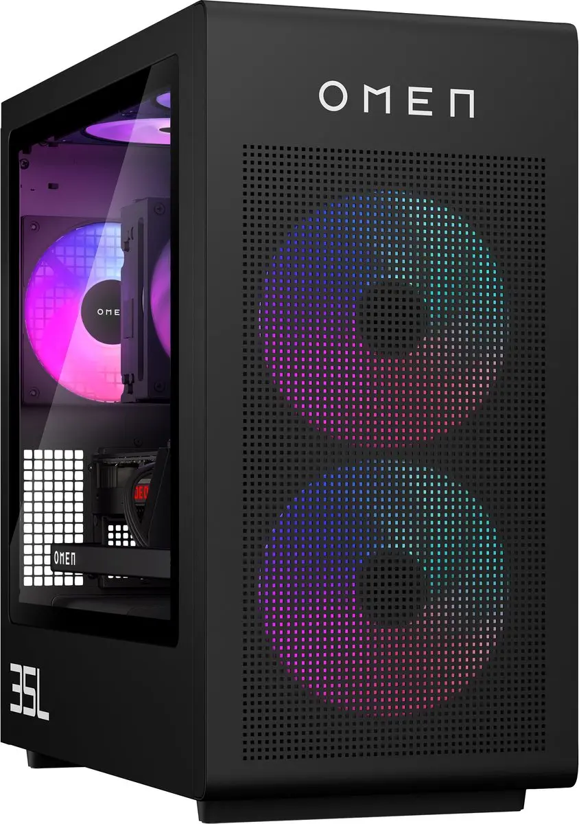 HP OMEN 35L GT16-0246nd Gaming PC - RTX 5070 Ti 16GB - 32GB DDR5 - 2TB SSD - Zwart