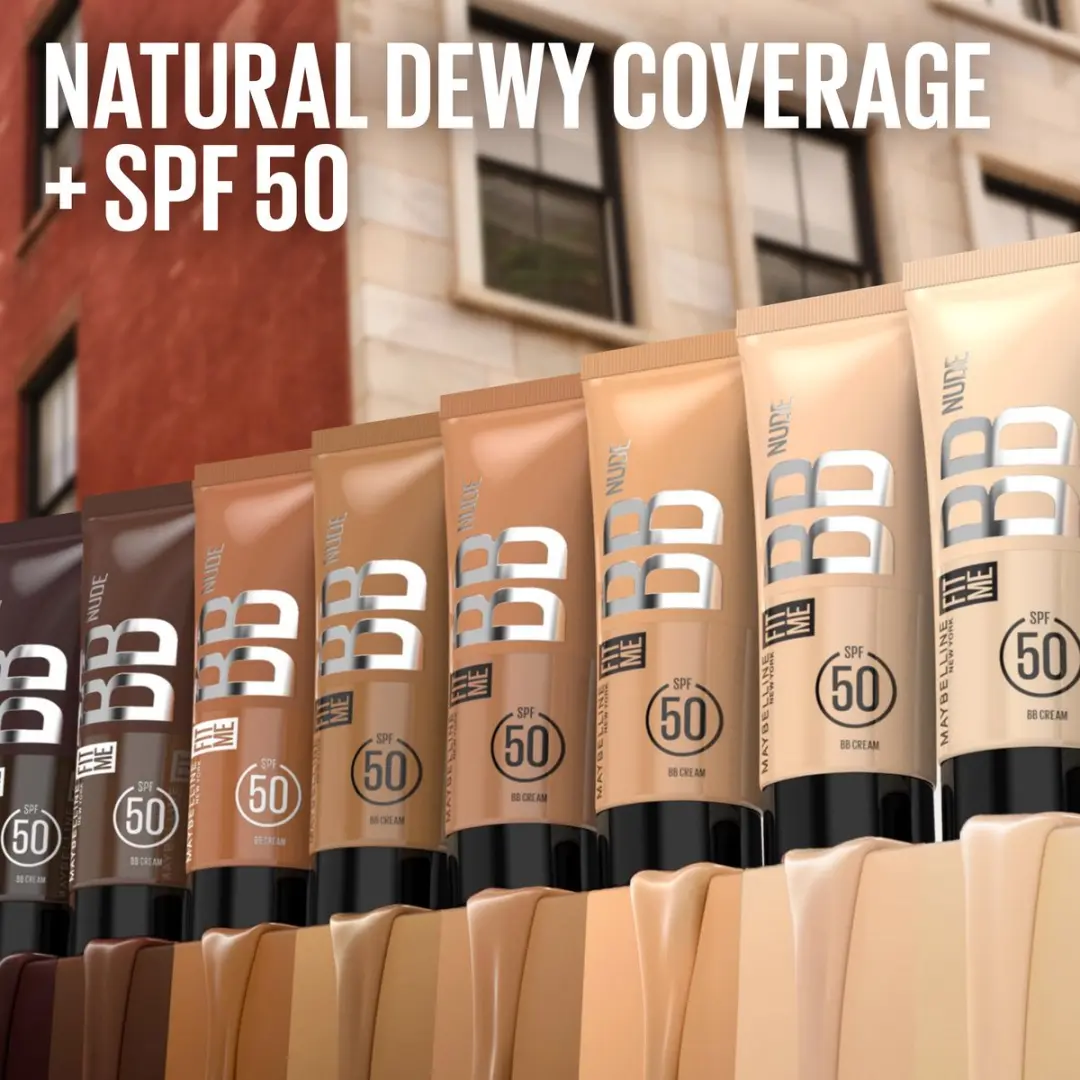 Maybelline Fit Me BB Nude BB Crème SPF 50 - 3 Stuks