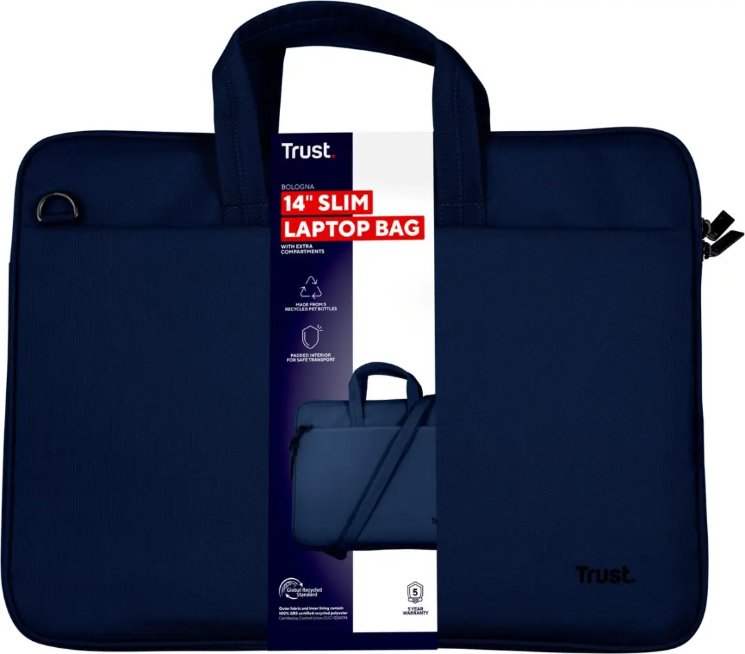 Trust Bolonga Laptoptas 14 inch - Blauw