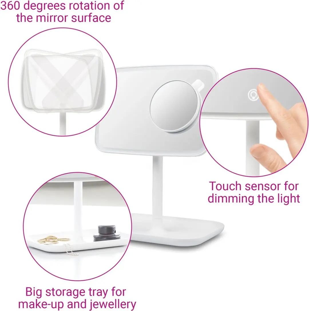 Medisana CM 848 Cosmetica-Spiegel - 23,6 cm - Wit