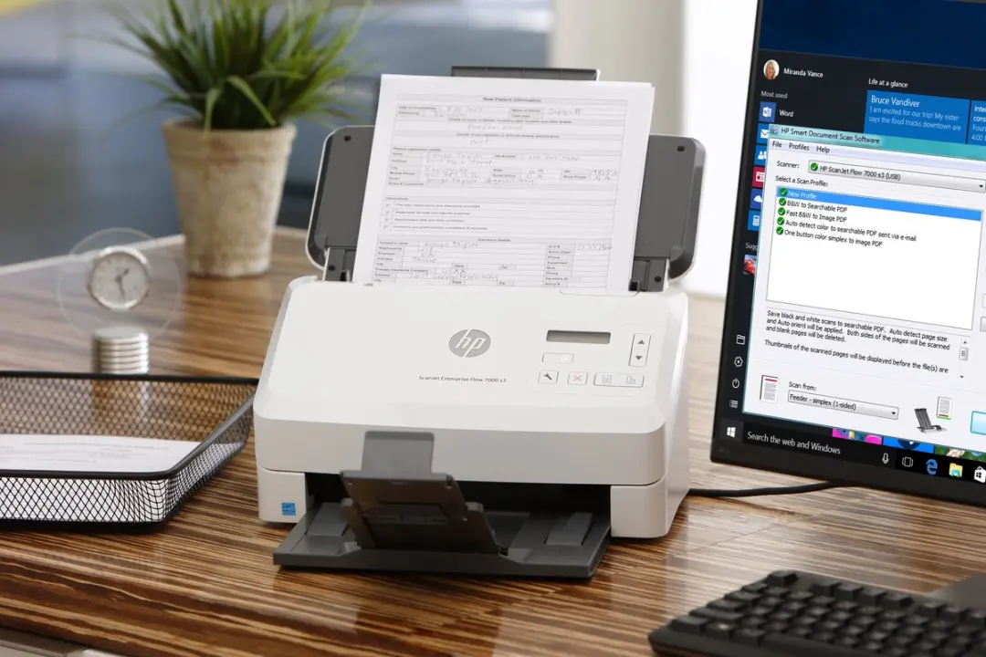 HP ScanJet Enterprise Flow 7000 S3 L2757A#B19 Scanner - 75 ppm - Wit