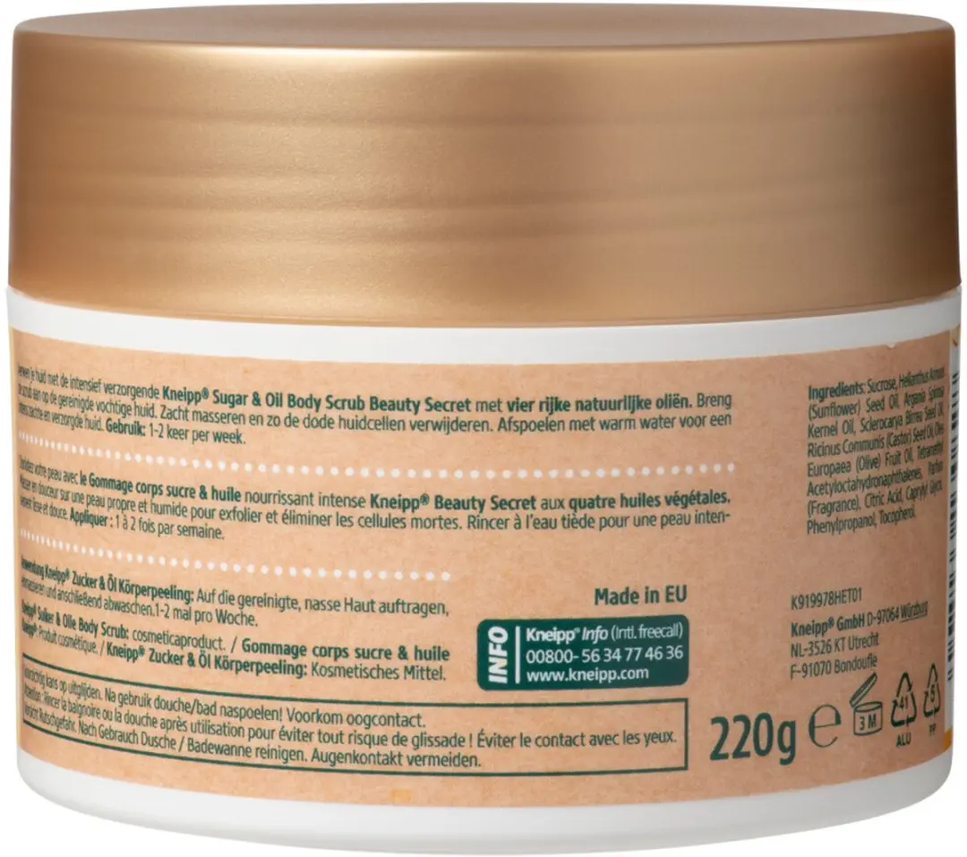 Kneipp Sugar & Oil Body Scrub - 2x220g Voordeelverpakking