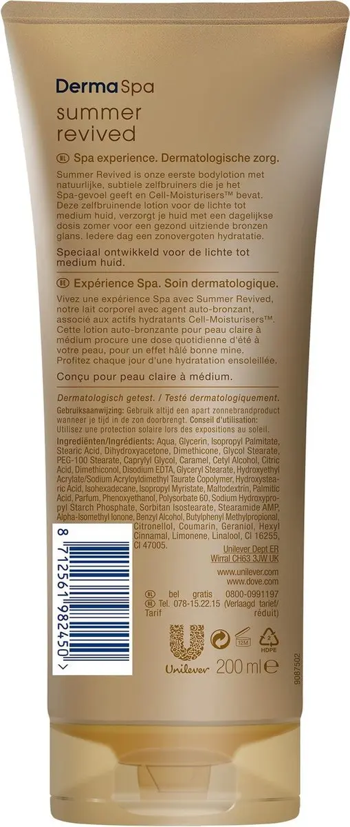 Dove DermaSpa Summer Revived Bodylotion 200ml