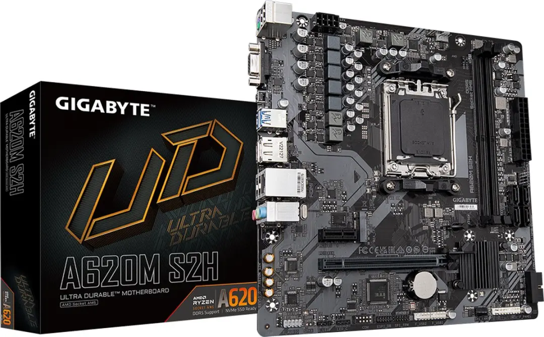 Gigabyte A620M S2H AM5 Micro-ATX Moederbord