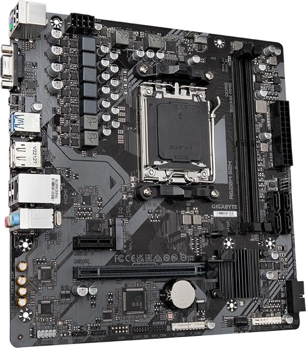 Gigabyte A620M S2H AM5 Micro-ATX Moederbord