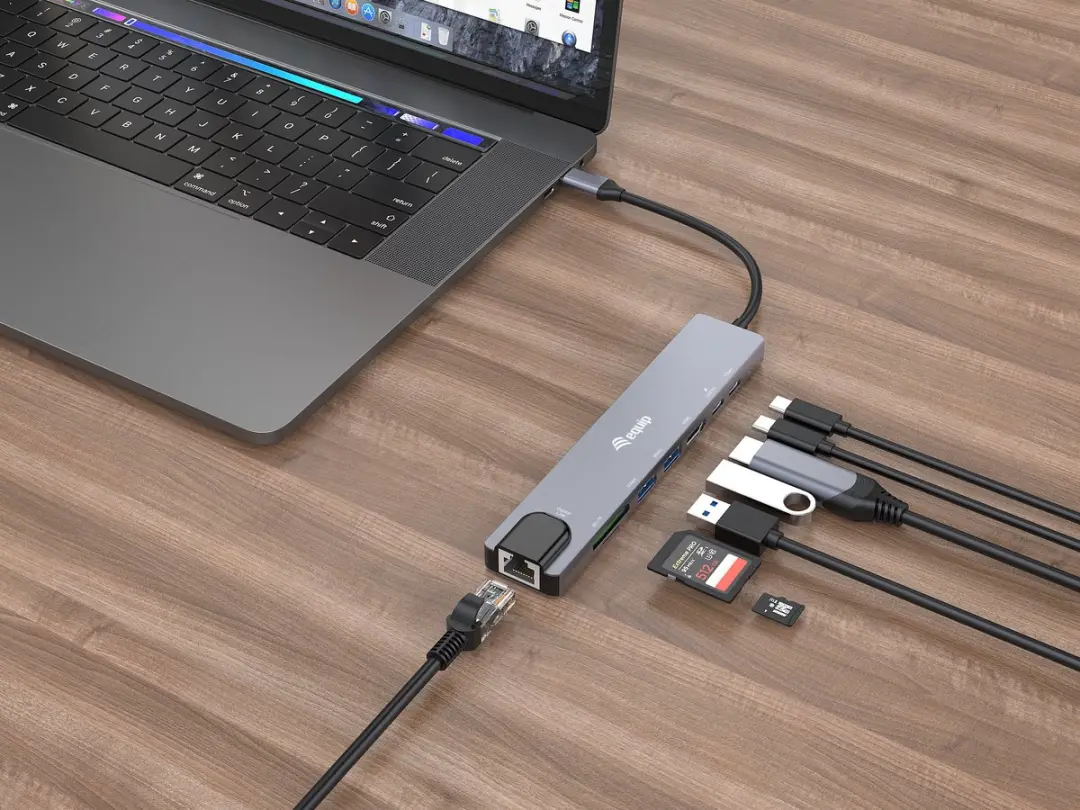Equip 133497 Laptop Dock & Poortreplicator - USB Type-C - Zwart/Grijs