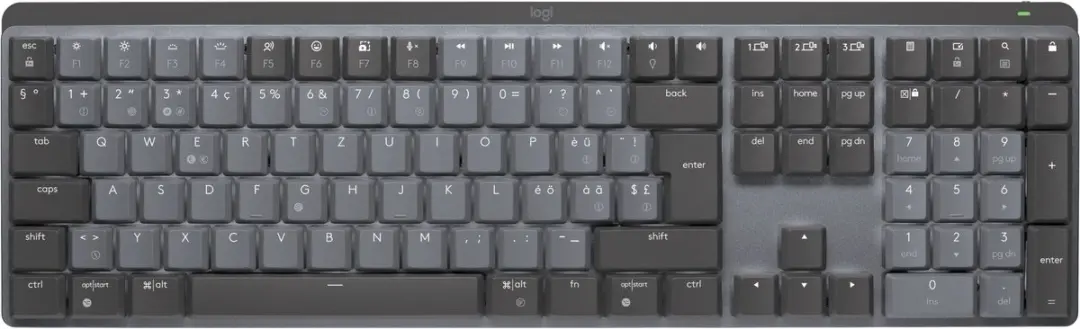 Logitech Master 920-010752 Draadloos Toetsenbord - QWERTZ - Zwitsers Grafiet
