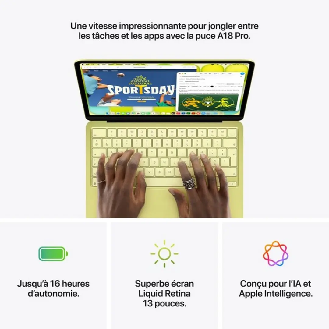 Apple MacBook Neo 13 inch - 256GB - Citrus - AZERTY