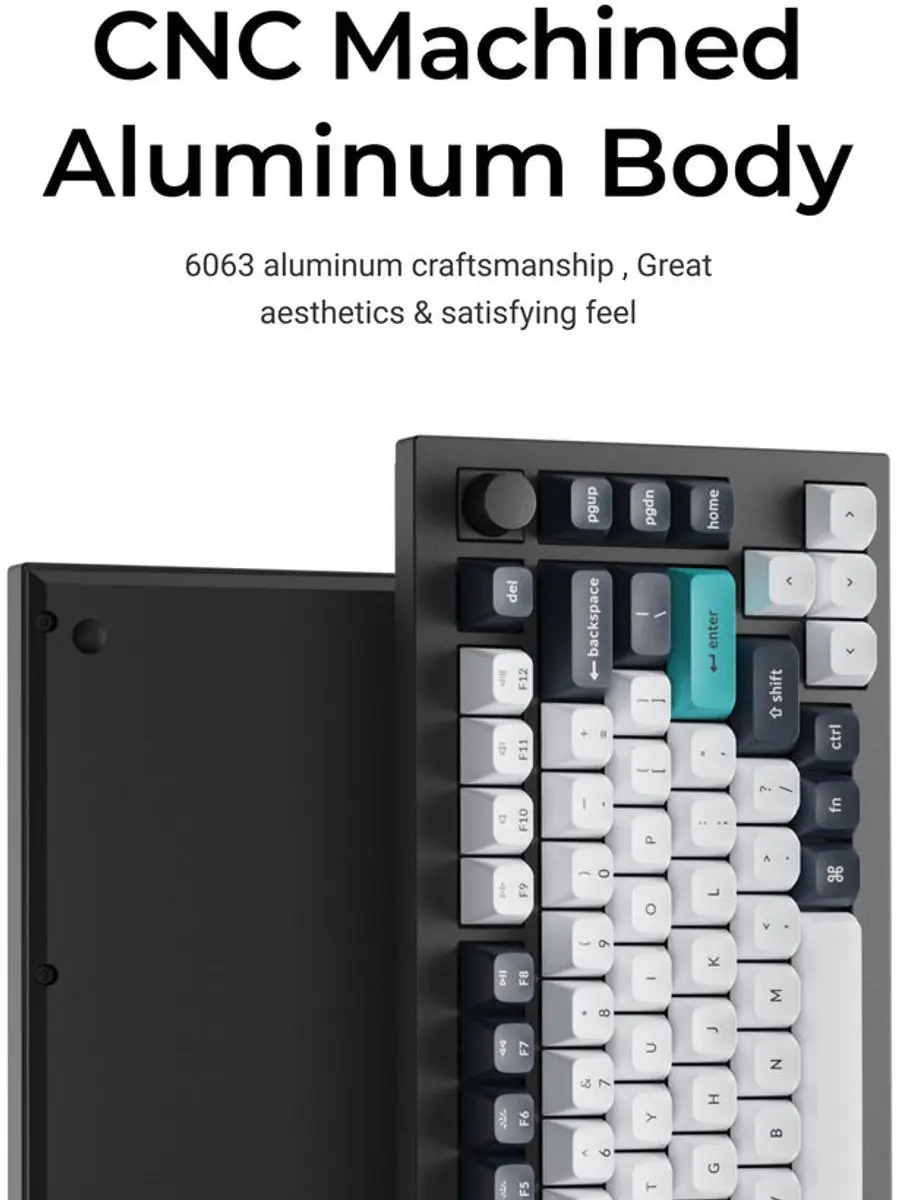 Keychron Q1 Max Q1M-M4 Toetsenbord - Banana Switch - USB/RF/Bluetooth - Zwart