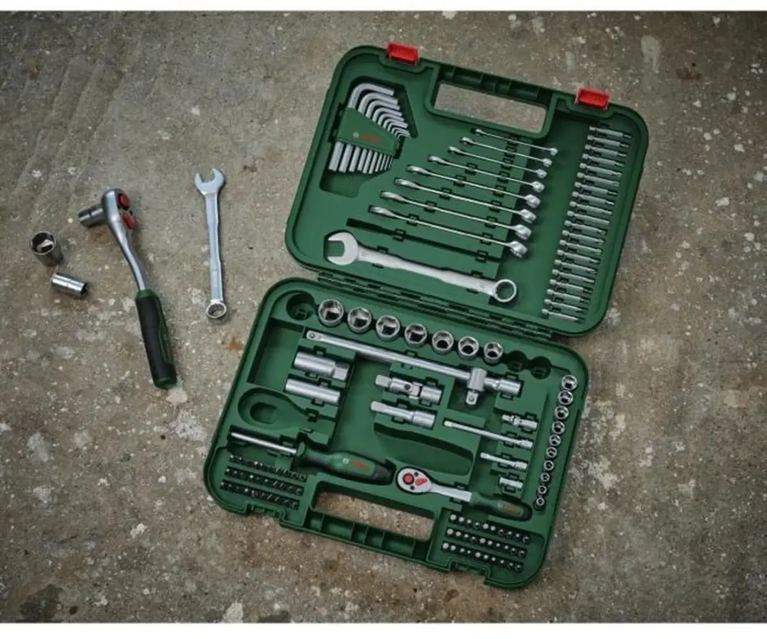 Bosch 1600A02Z9B Gereedschapsset - 132 Stuks - Groen/Zilver