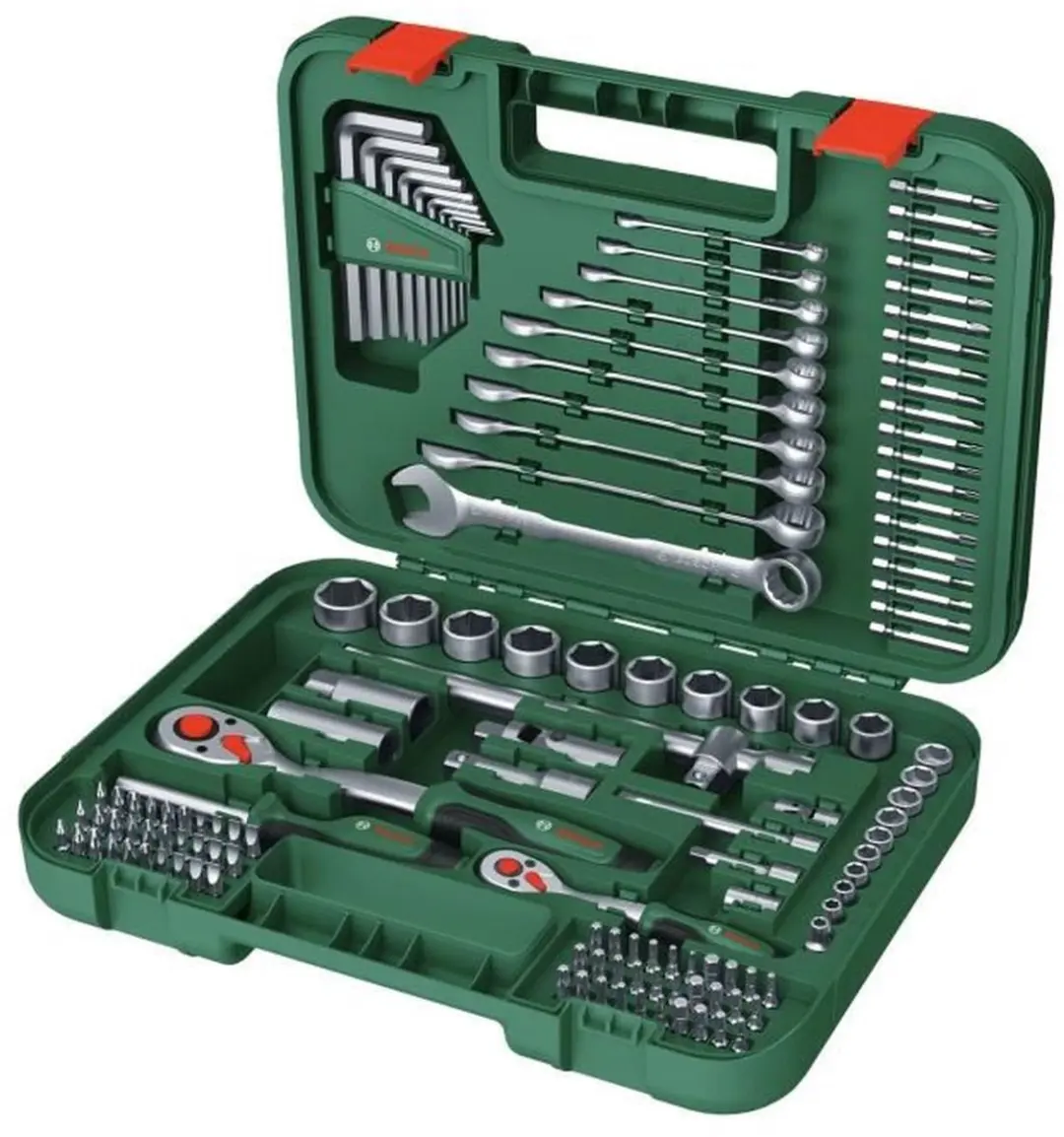 Bosch 1600A02Z9B Gereedschapsset - 132 Stuks - Groen/Zilver - afbeelding 6 van 6
