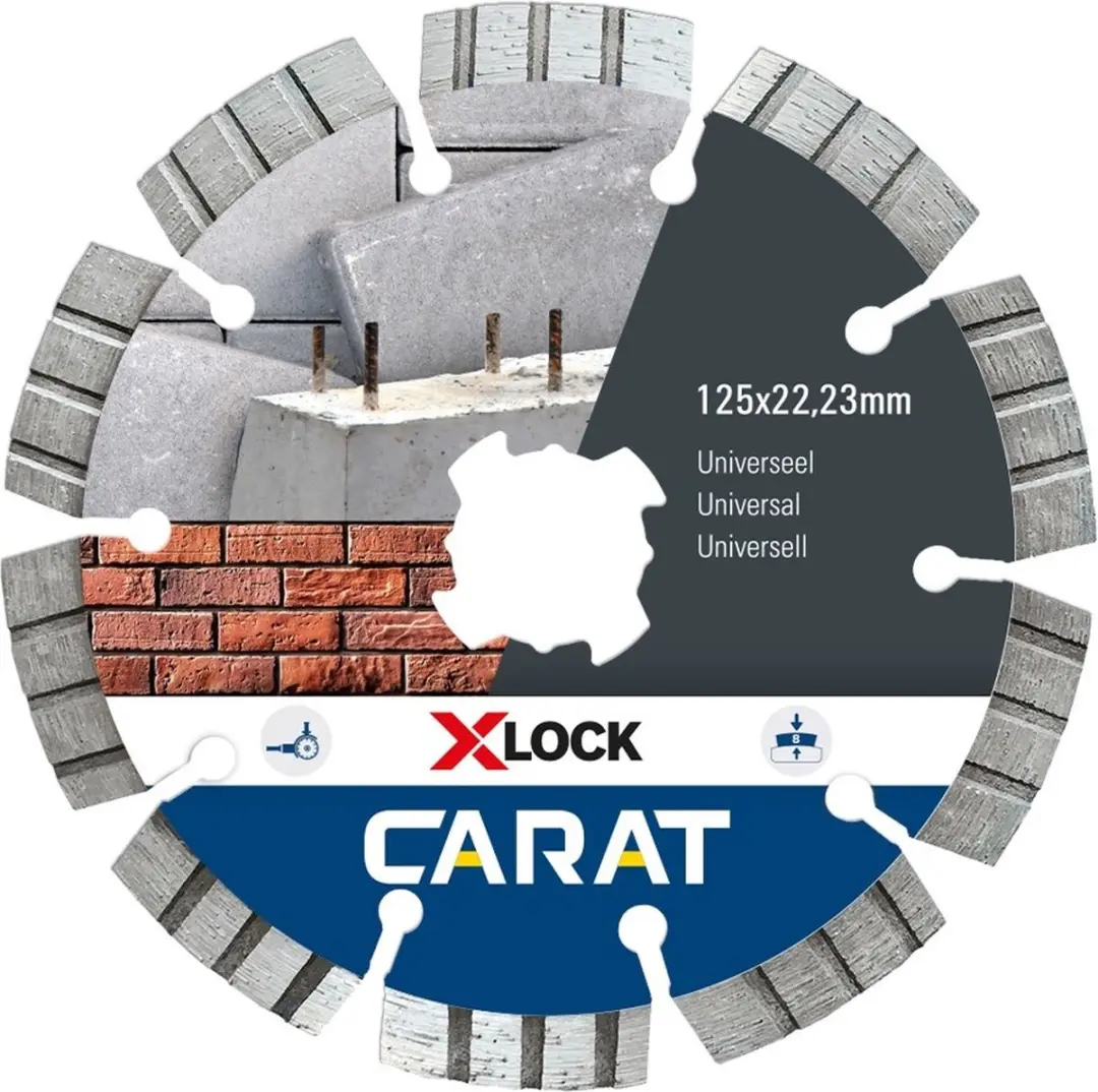 Carat Diamantzaag X-Lock CUXLOCK125