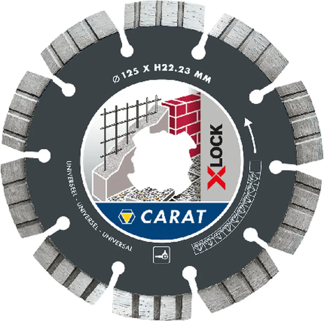 Carat Diamantzaag X-Lock CUXLOCK125 - 125mm - Beton/Steen