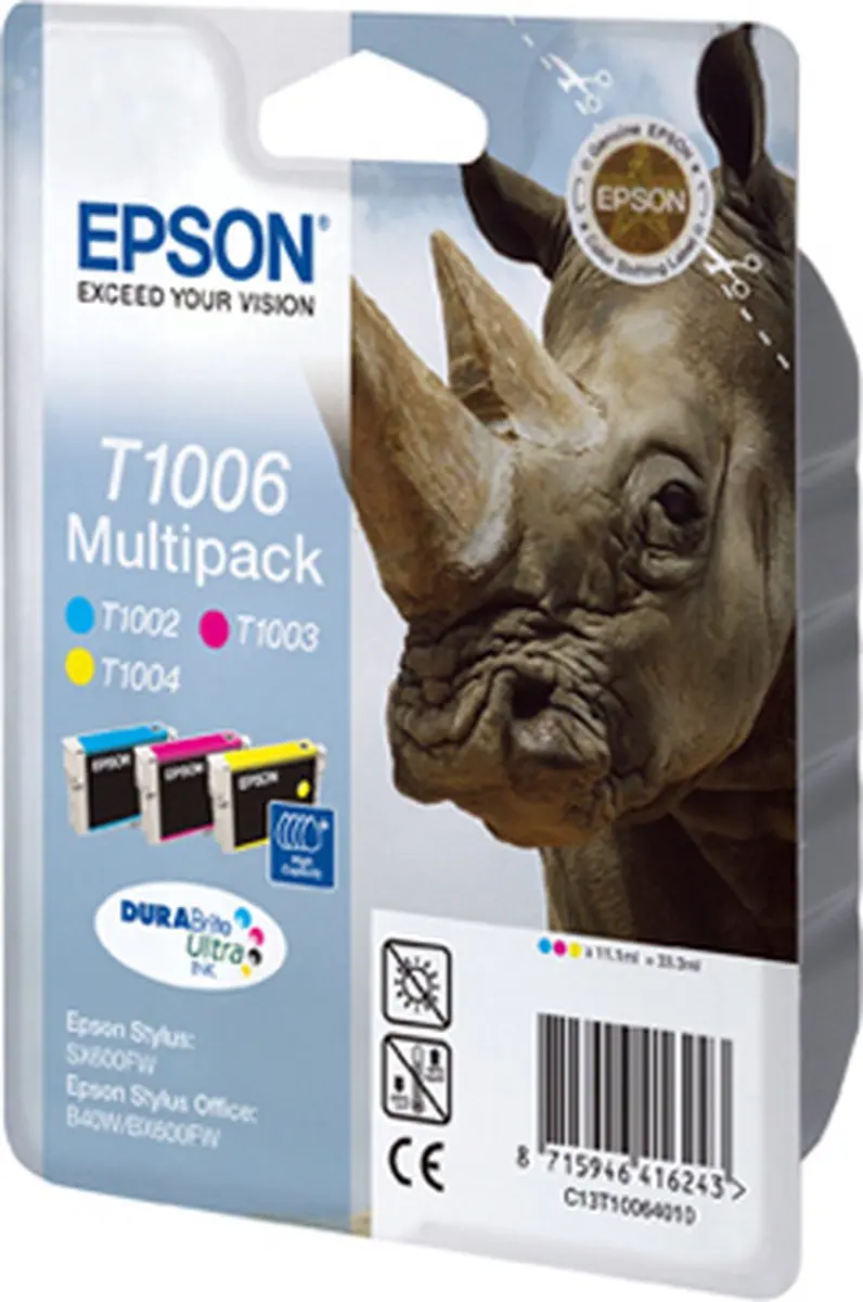 Epson T1006 Inktcartridge Multipack - 625 Pagina's - C13T10064010