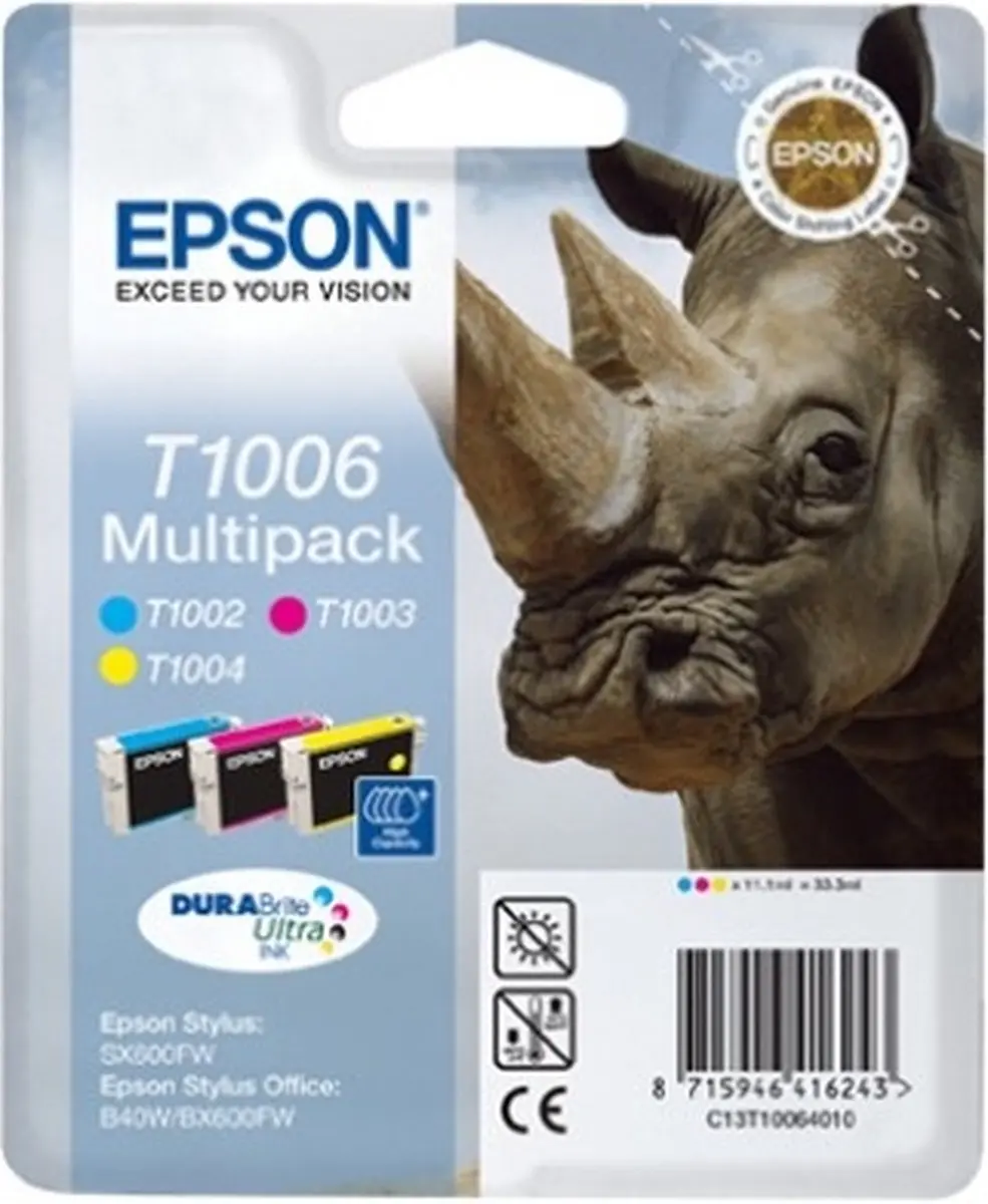 Epson T1006 Inktcartridge Multipack - 625 Pagina's - C13T10064010