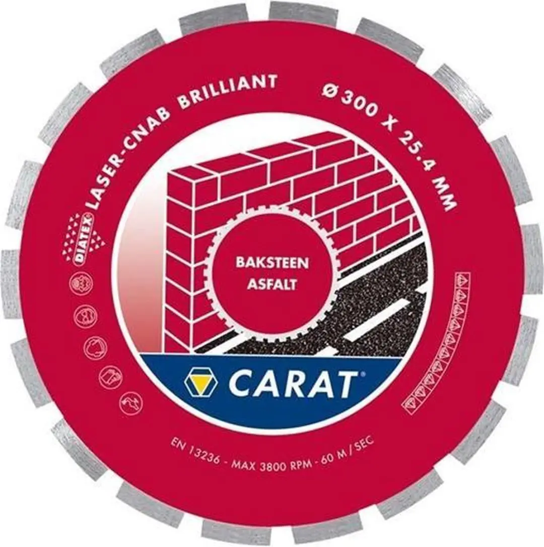 Carat Diamantzaagblad CNAM3504 350x25.4mm - Baksteen/Asfalt