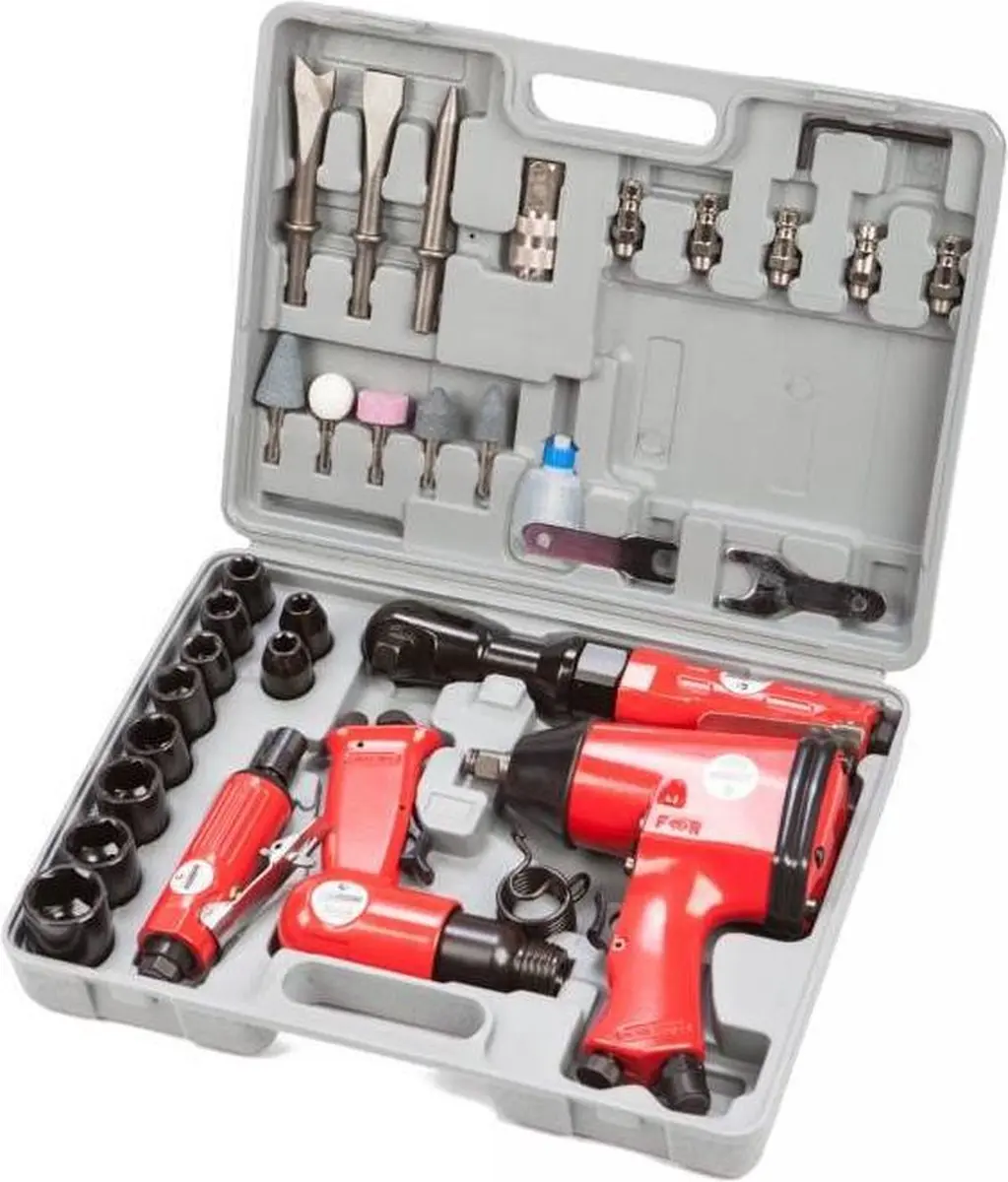 Brüder Mannesmann M15033 Multifunctionele Luchtdrukset 33-delig