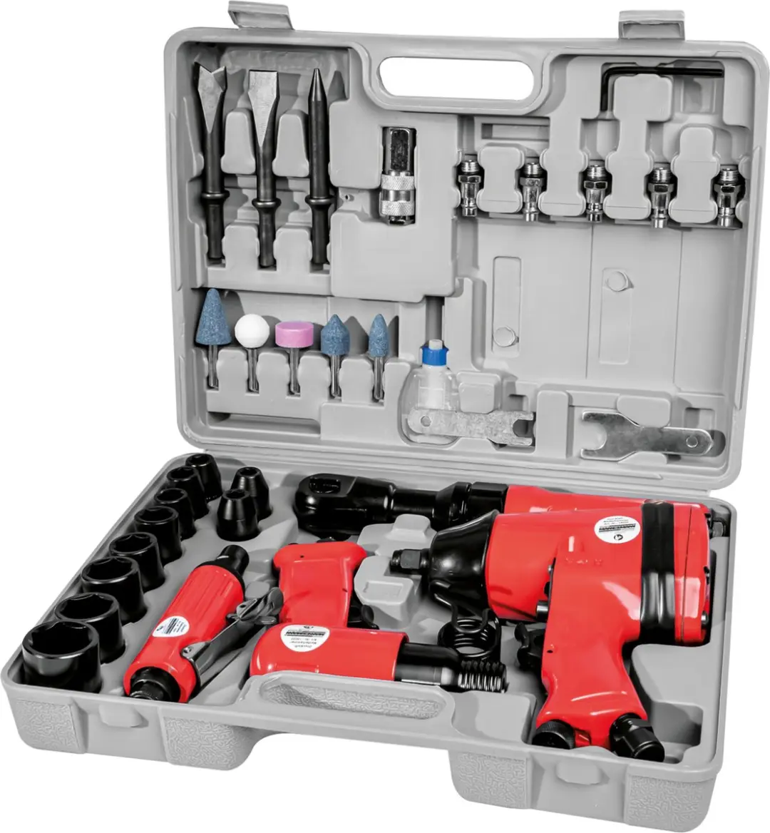 Brüder Mannesmann M15033 Multifunctionele Luchtdrukset 33-delig - 6 bar