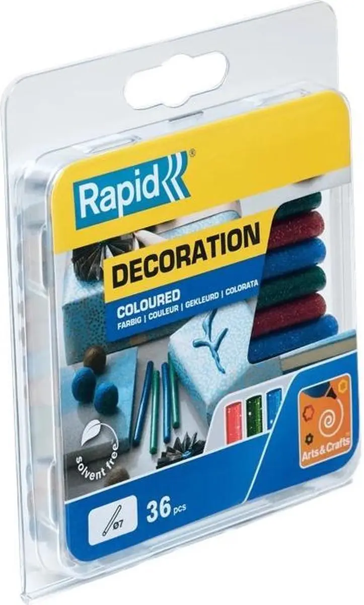 Rapid 5001424 Lijmpatronen Glitter - 36 Stuks