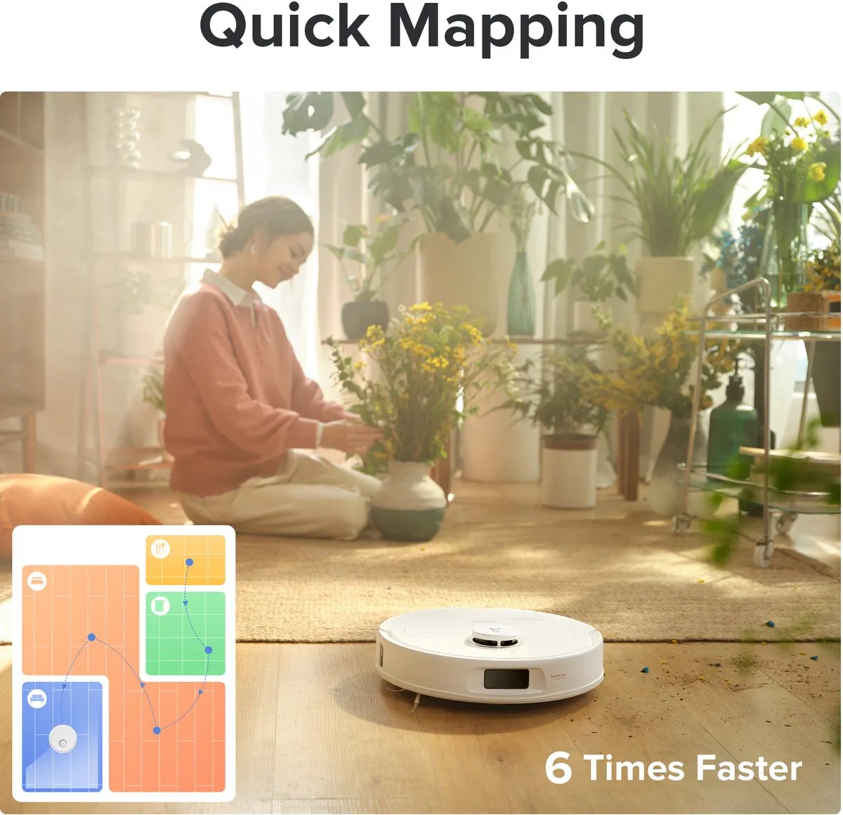 Roborock Qrevo Pro Robotstofzuiger - Wit - afbeelding 5 van 6