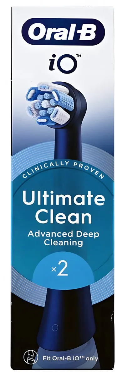 Oral-B iO Ultimate Clean Opzetborstels - 2 Stuks - Zwart