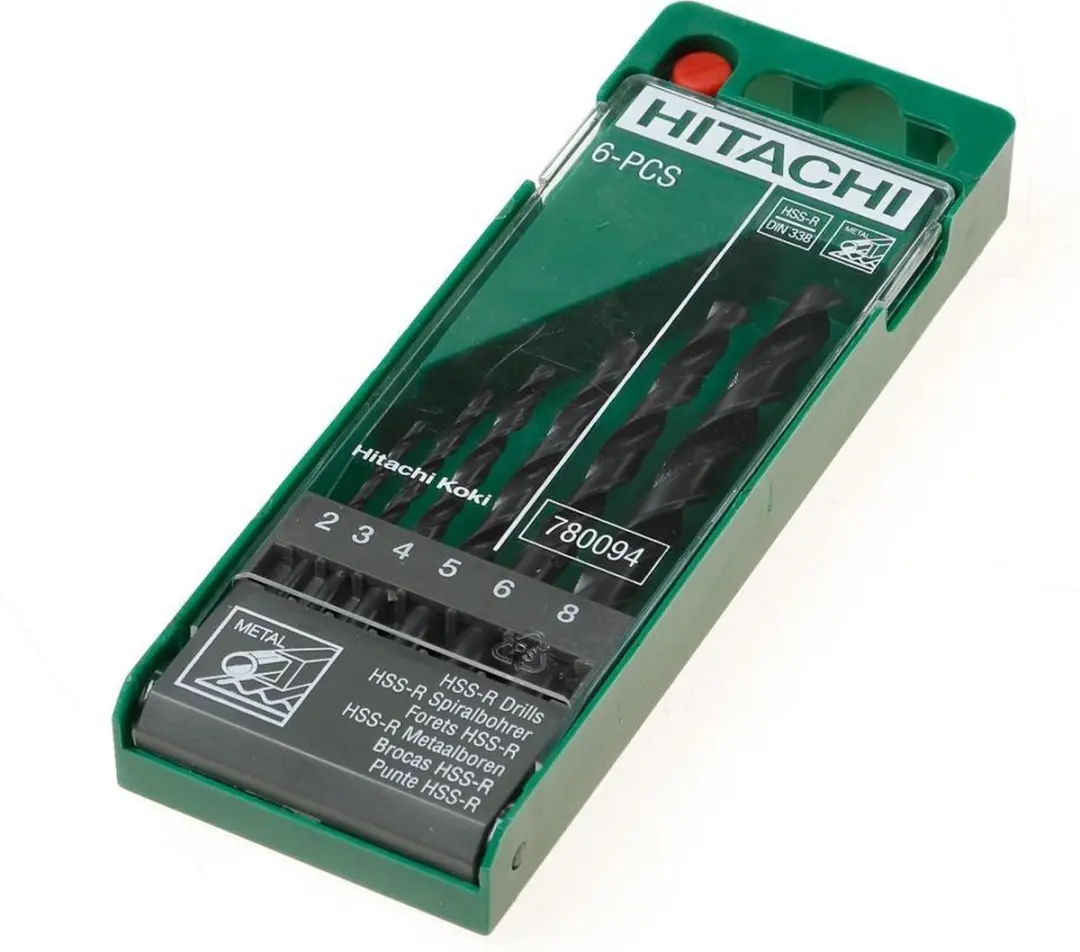 Hikoki Borenset HSS-R DIN338 6-delig