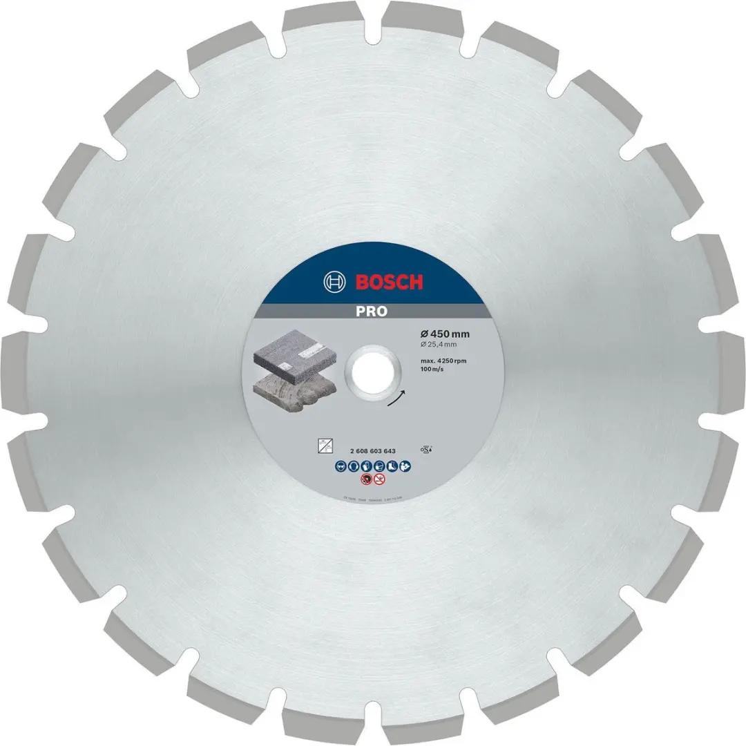 Bosch Professional Diamantschijf Best for Asphalt 450x25.4x12mm - afbeelding 6 van 6