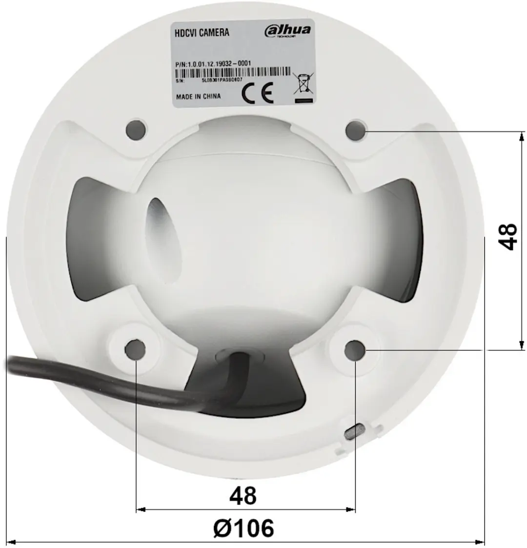 Dahua HAC-HDW1509T Beveiligingscamera 5MP - 2.8mm - Wit - afbeelding 6 van 6