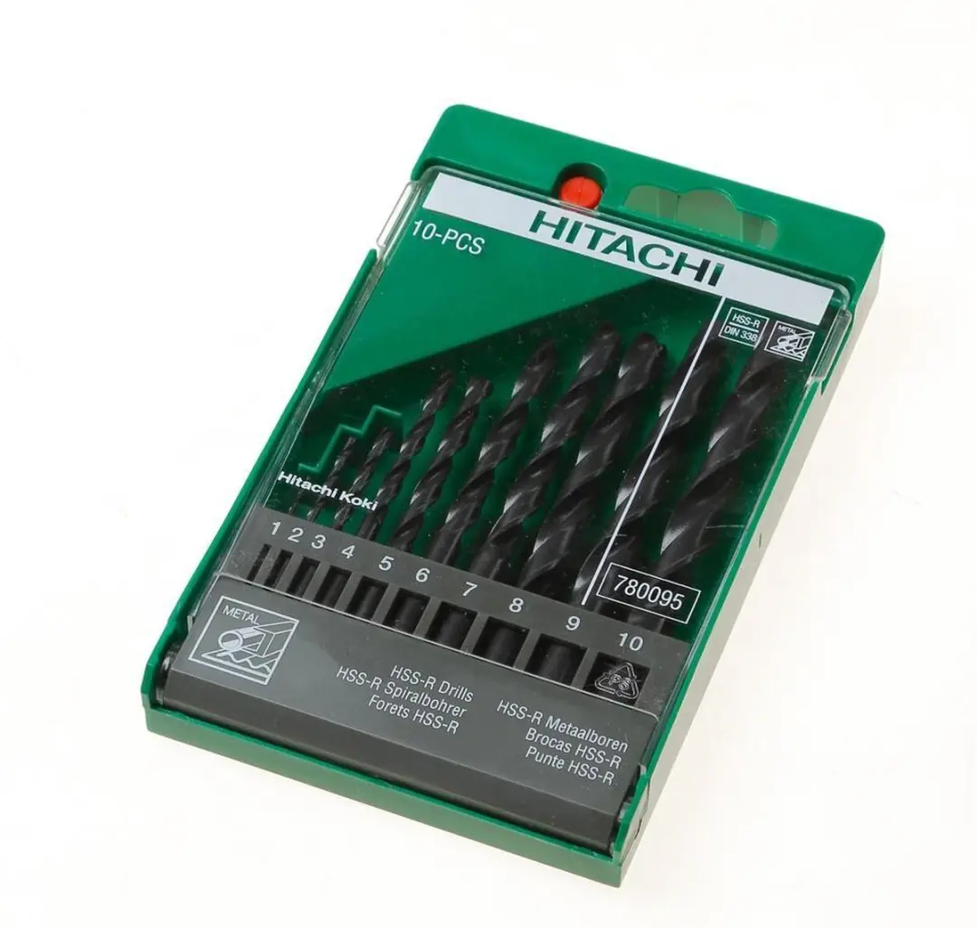 Hikoki Borenset HSS-R DIN338 10-delig