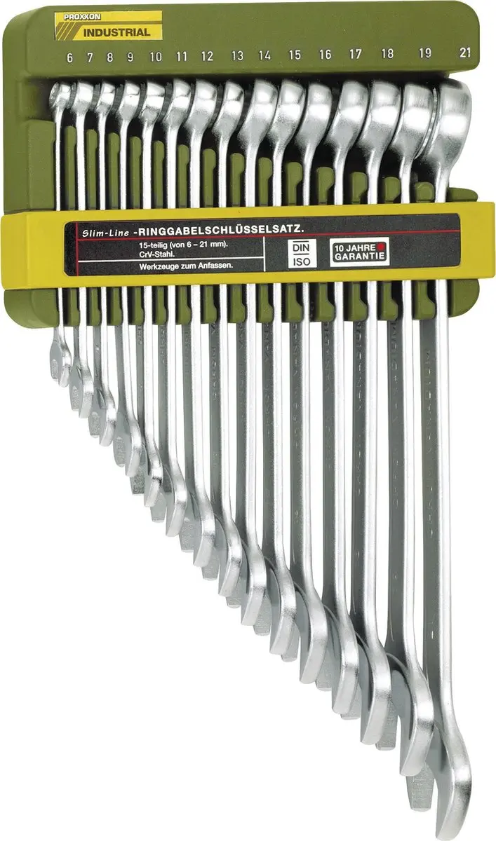 Proxxon Industrial 23821 Ring-steeksleutelset 15-delig 6-21mm