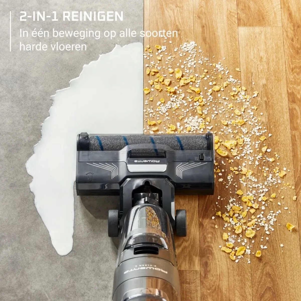 Rowenta X-Clean 4 GZ5037 2-in-1 Vloerreiniger - 50 min - Zelfreinigend