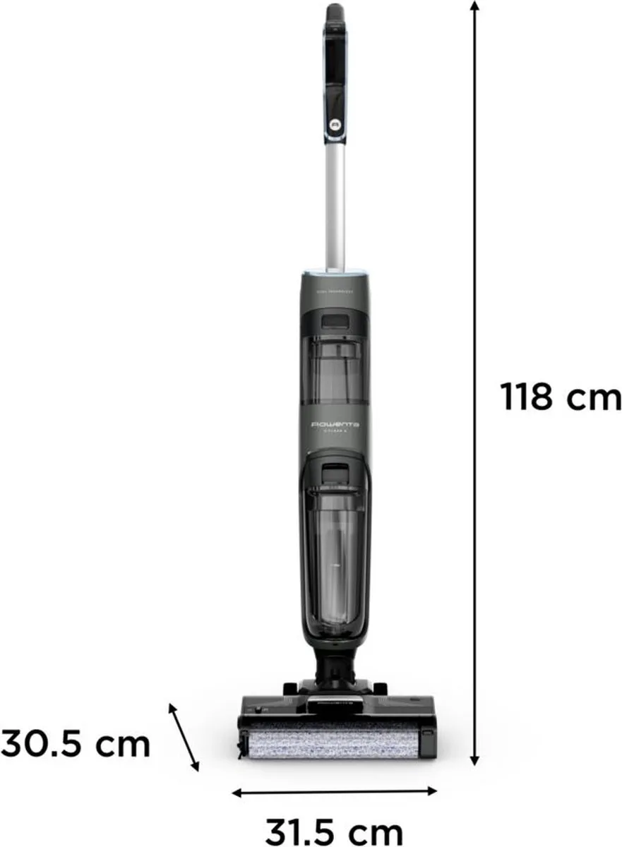 Rowenta X-Clean 4 GZ5037 2-in-1 Vloerreiniger - 50 min - Zelfreinigend