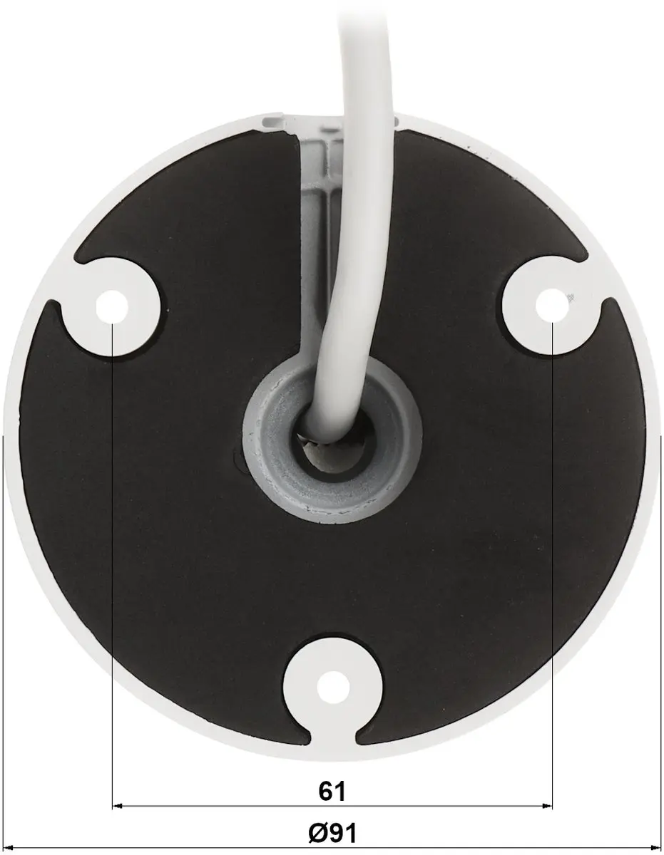 Dahua WizSense IPC-HFW2849T-AS-IL-0360B Beveiligingscamera 8.3MP - 3.6mm - Wit/Zwart