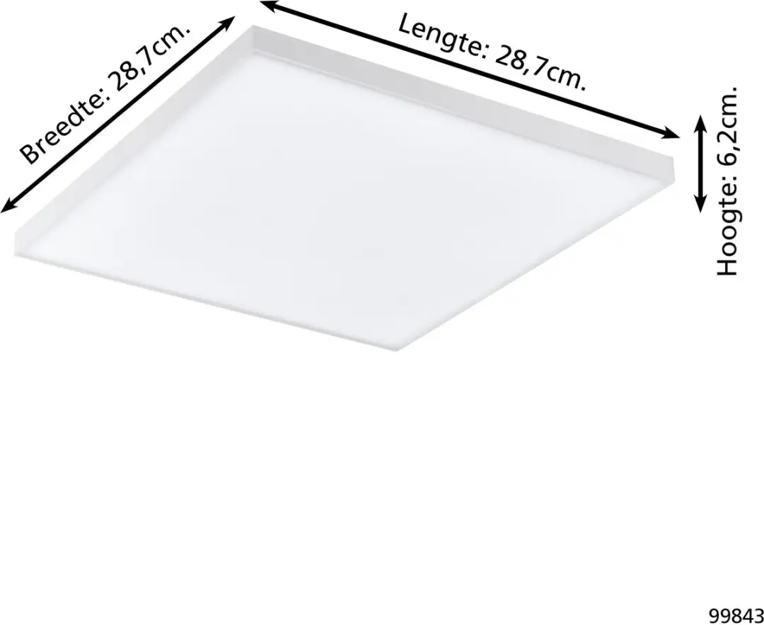 Eglo Turcona-B Plafondlamp LED 28.7cm - Wit