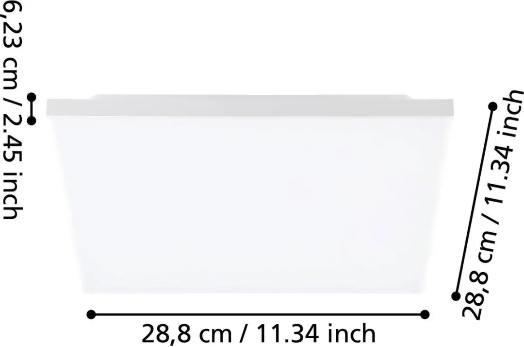 Eglo Turcona-B Plafondlamp LED 28.7cm - Wit - afbeelding 6 van 6