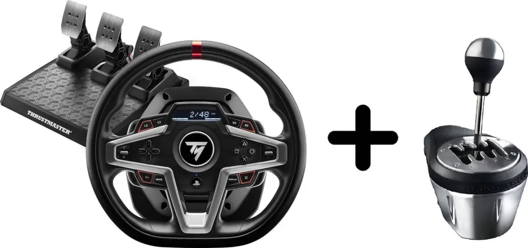 Thrustmaster T248-P Racewiel & Pedalen TH8A Shifter