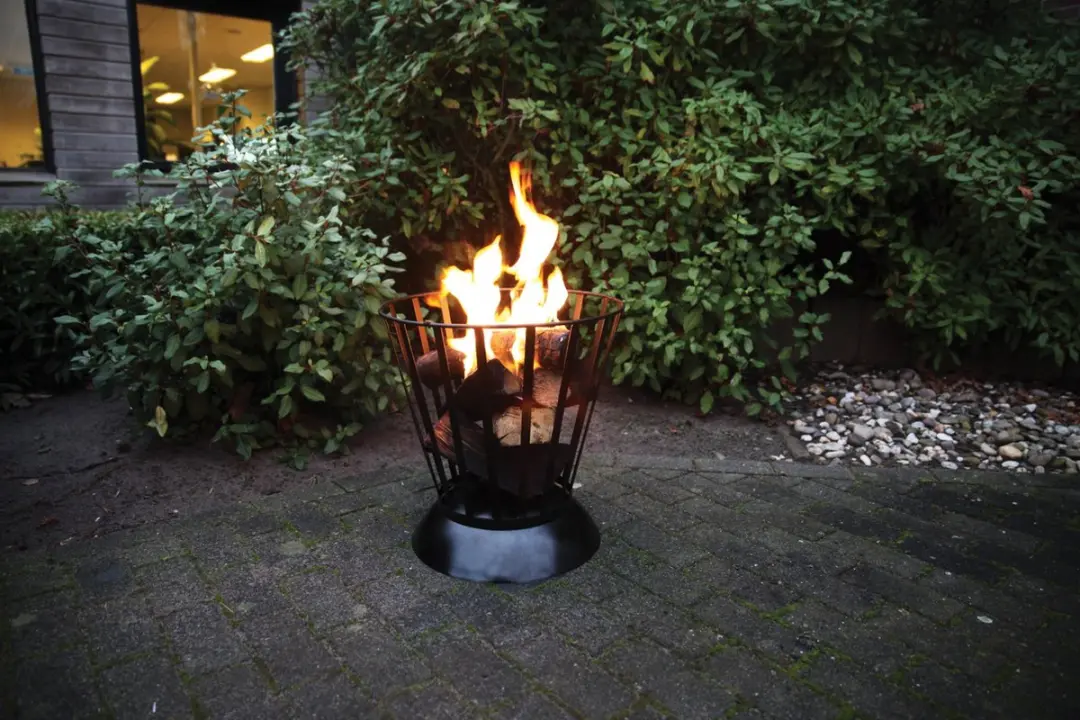 Esschert Design Vuurschaal/Korf 47cm - Omkeerbaar - Zwart