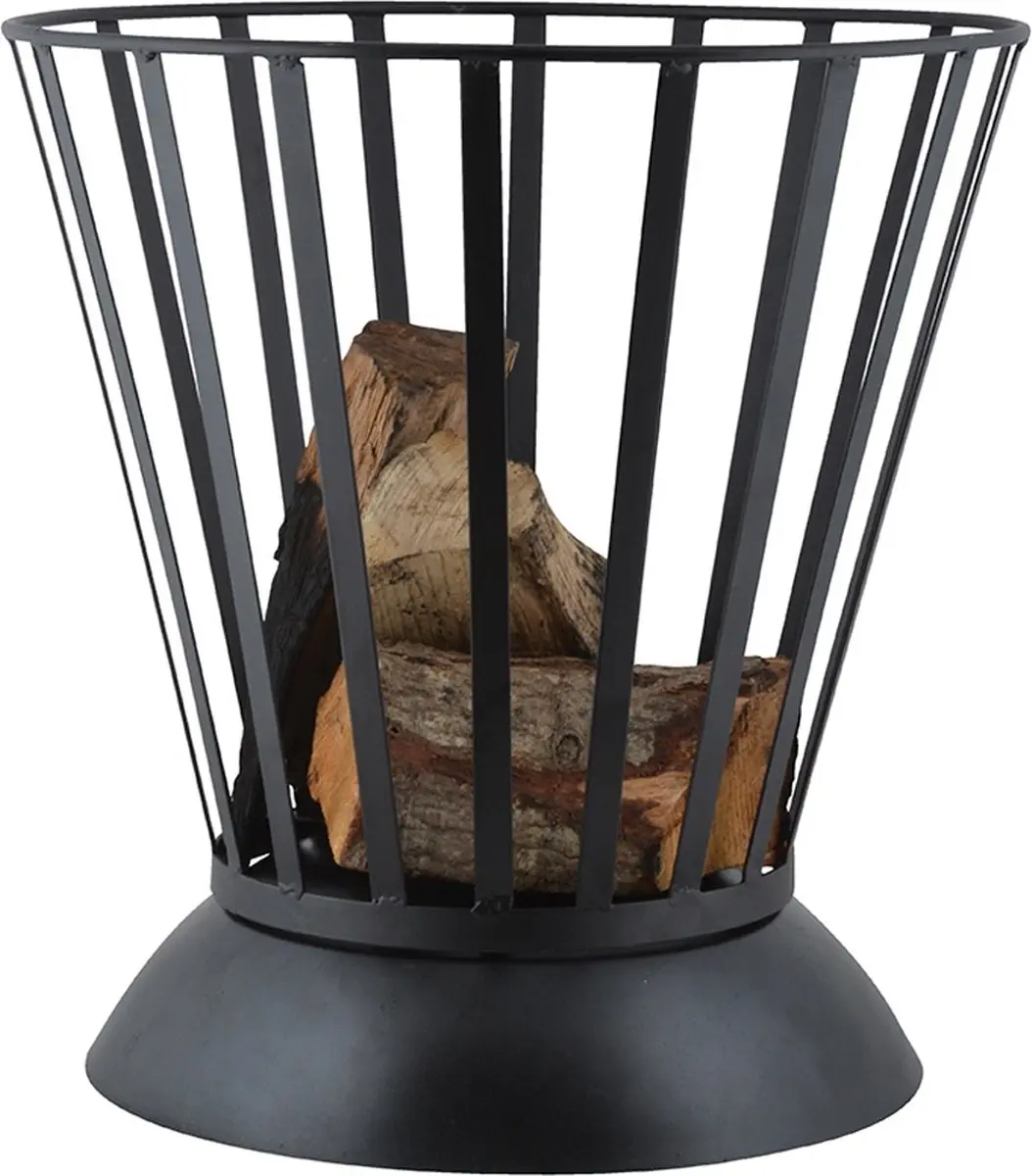 Esschert Design Vuurschaal/Korf 47cm - Omkeerbaar - Zwart - afbeelding 6 van 6