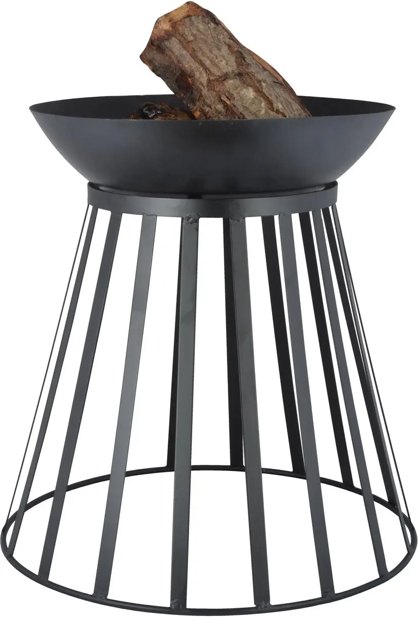 Esschert Design Vuurschaal/Korf 47cm - Omkeerbaar - Zwart