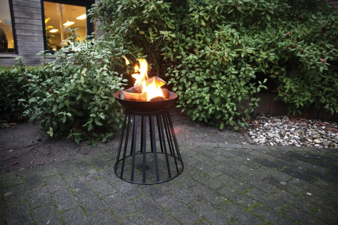 Esschert Design Vuurschaal/Korf 47cm - Omkeerbaar - Zwart
